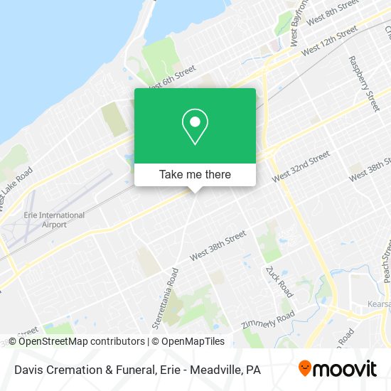 Mapa de Davis Cremation & Funeral