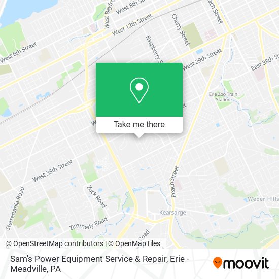 Sam's Power Equipment Service & Repair map