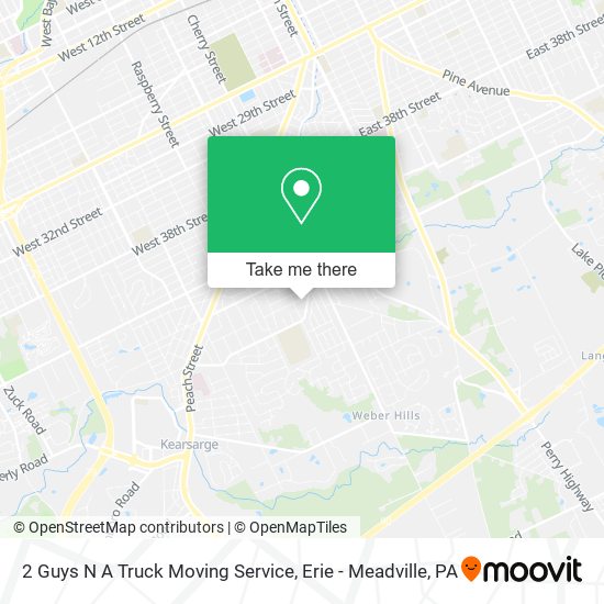 Mapa de 2 Guys N A Truck Moving Service