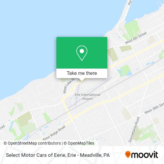 Select Motor Cars of Eerie map