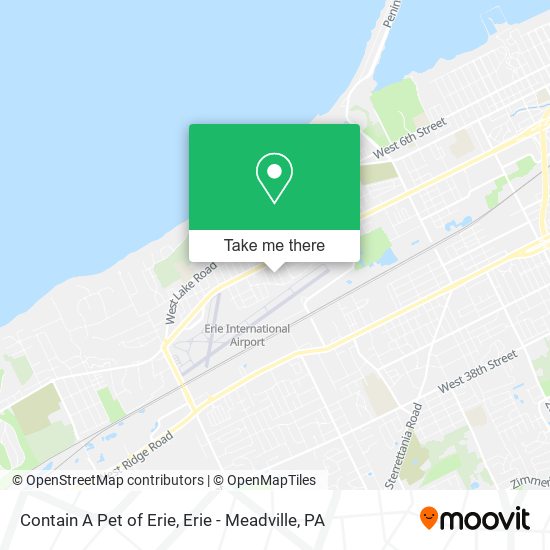 Contain A Pet of Erie map