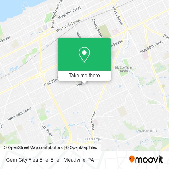 Gem City Flea Erie map