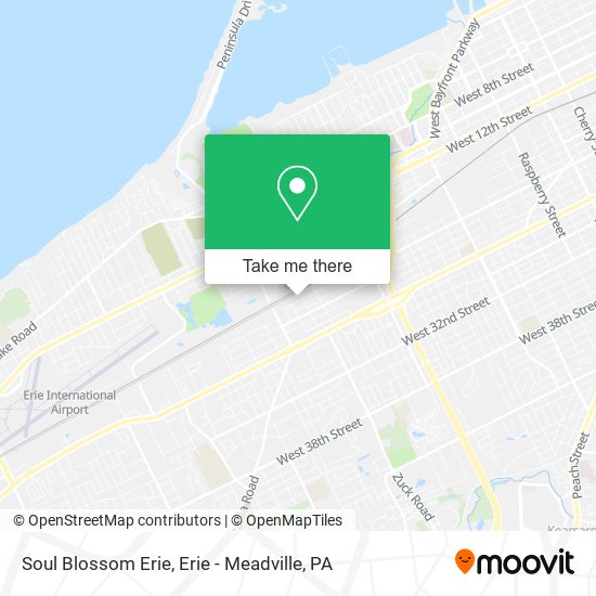 Soul Blossom Erie map