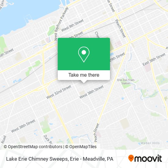 Lake Erie Chimney Sweeps map