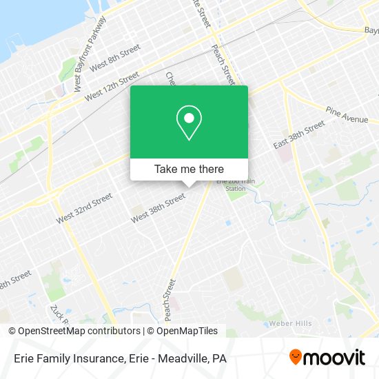 Erie Family Insurance map