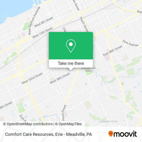 Comfort Care Resources map