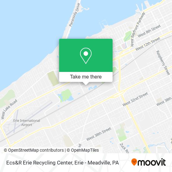 Ecs&R Erie Recycling Center map