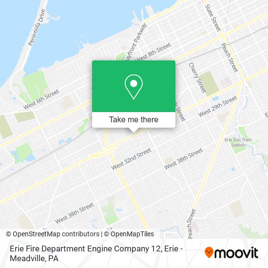 Erie Fire Department Engine Company 12 map