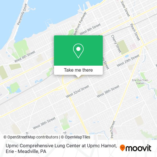 Upmc Comprehensive Lung Center at Upmc Hamot map