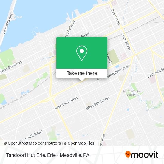 Tandoori Hut Erie map