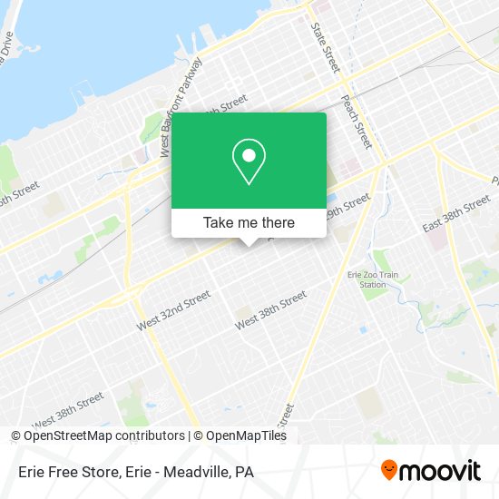 Mapa de Erie Free Store