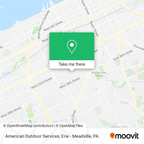 American Outdoor Services map