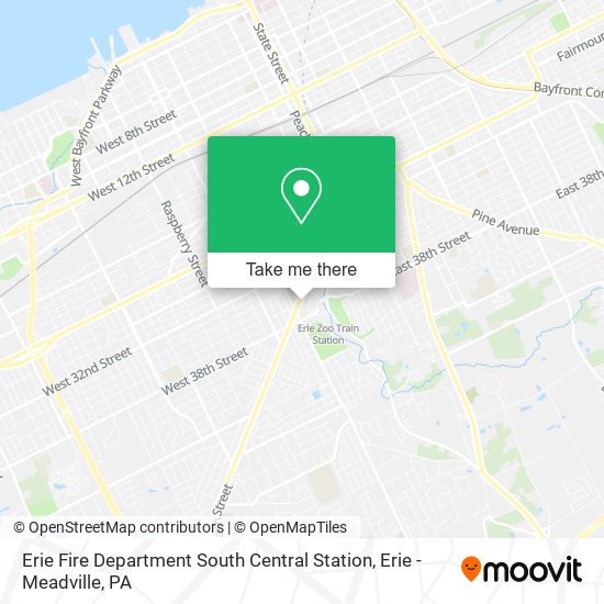 Erie Fire Department South Central Station map