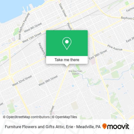Furniture Flowers and Gifts Attic map