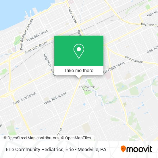 Erie Community Pediatrics map