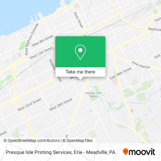 Presque Isle Printing Services map