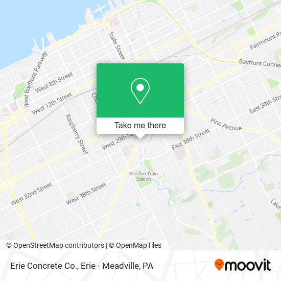 Erie Concrete Co. map