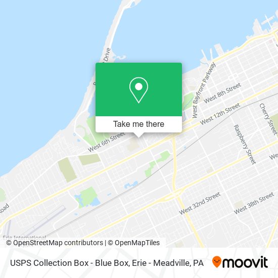 USPS Collection Box - Blue Box map