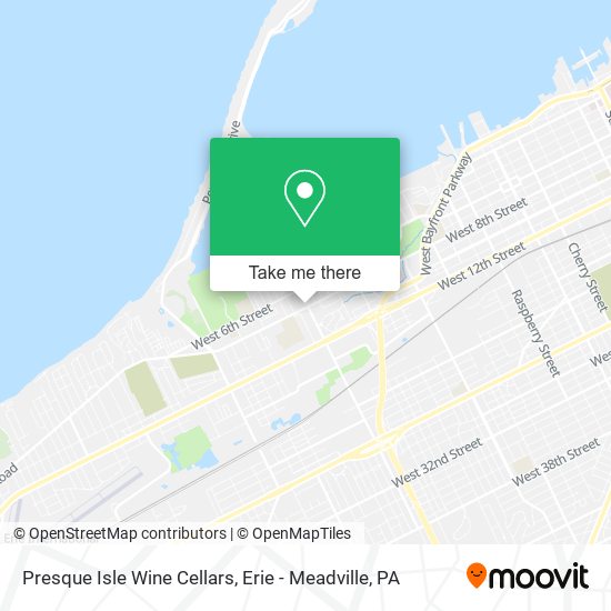 Presque Isle Wine Cellars map