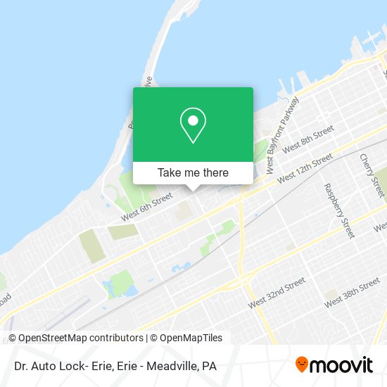 Dr. Auto Lock- Erie map
