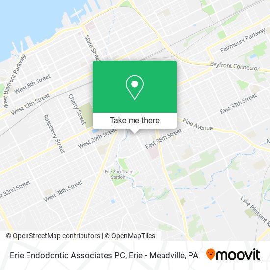 Mapa de Erie Endodontic Associates PC