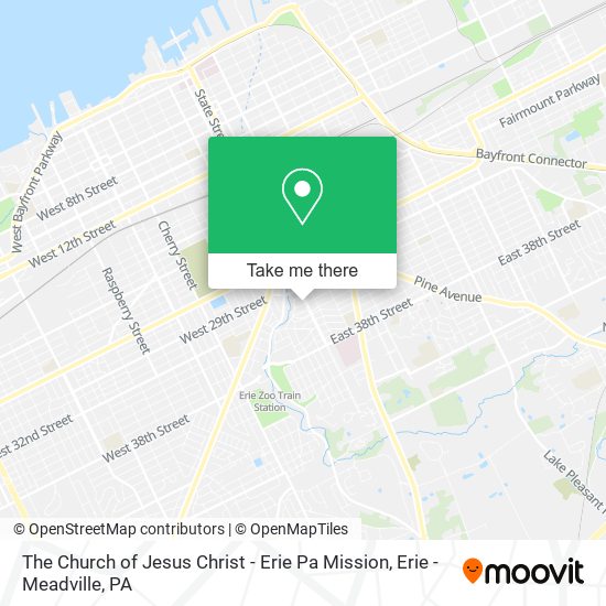 The Church of Jesus Christ - Erie Pa Mission map