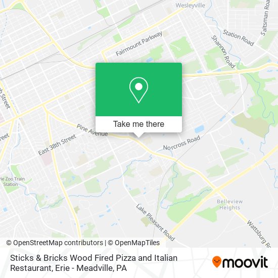 Sticks & Bricks Wood Fired Pizza and Italian Restaurant map