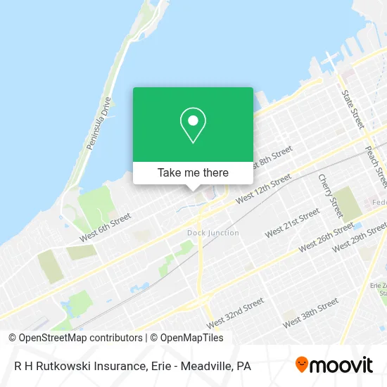 R H Rutkowski Insurance map