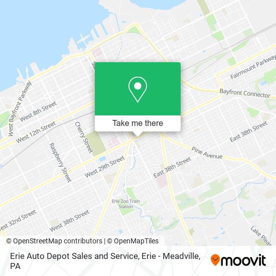 Erie Auto Depot Sales and Service map