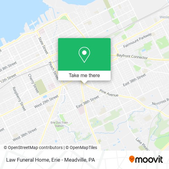 Law Funeral Home map