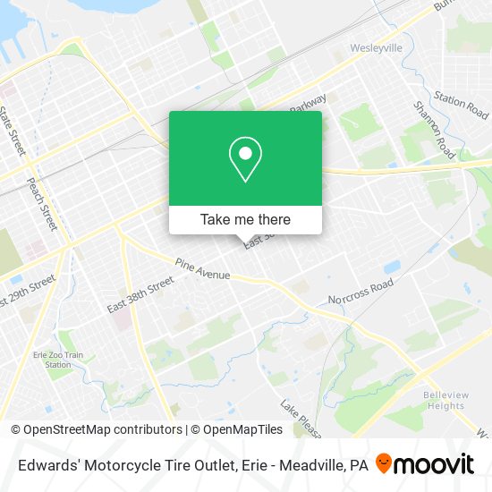 Edwards' Motorcycle Tire Outlet map