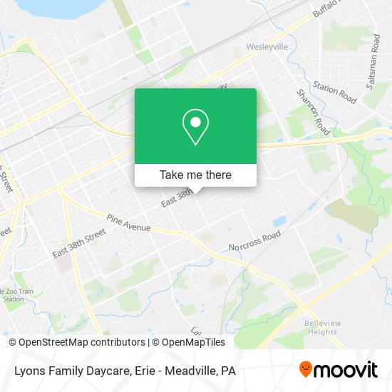 Lyons Family Daycare map