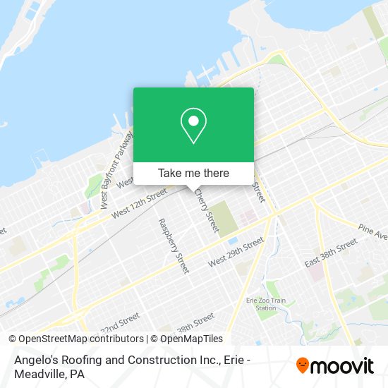 Mapa de Angelo's Roofing and Construction Inc.