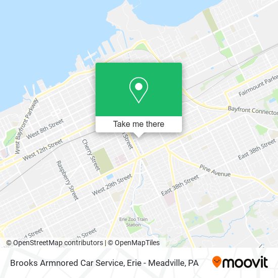 Brooks Armnored Car Service map