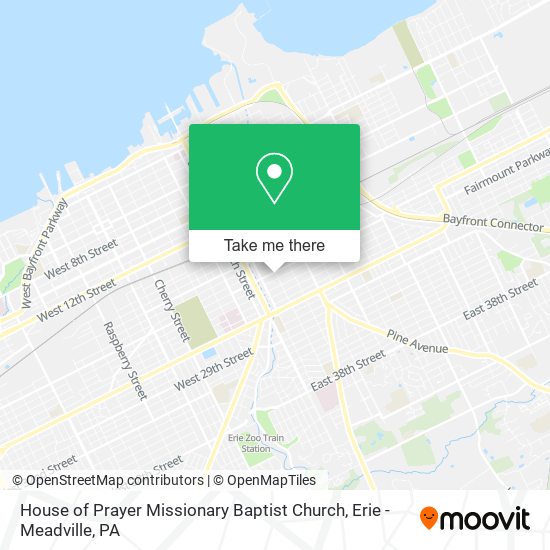 Mapa de House of Prayer Missionary Baptist Church