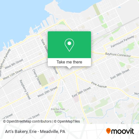 Art's Bakery map