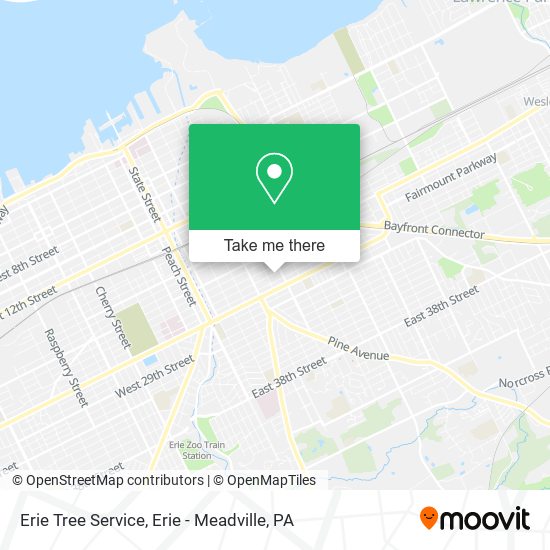 Erie Tree Service map