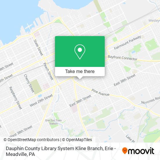 Dauphin County Library System Kline Branch map
