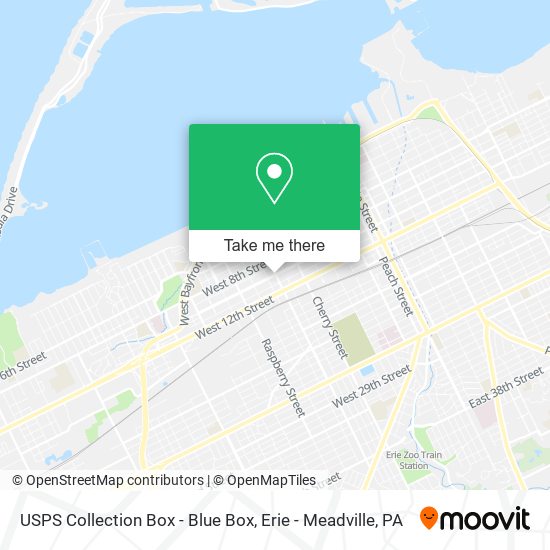 USPS Collection Box - Blue Box map
