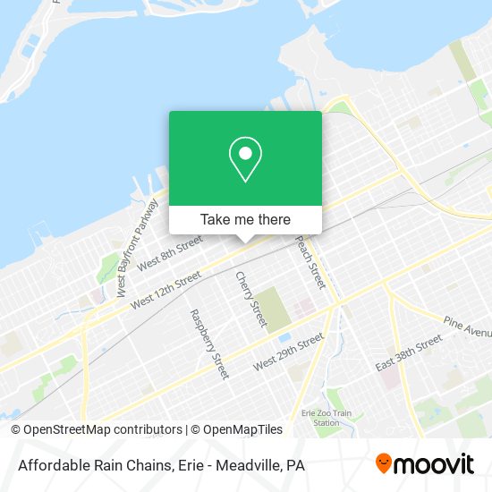 Mapa de Affordable Rain Chains