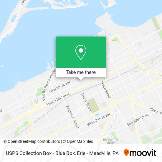 USPS Collection Box - Blue Box map