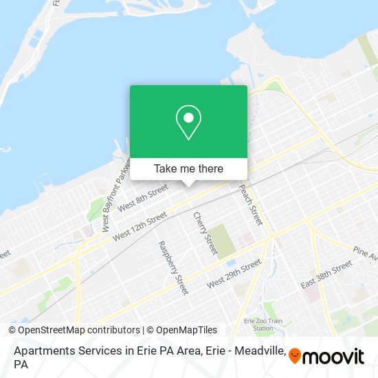 Apartments Services in Erie PA Area map