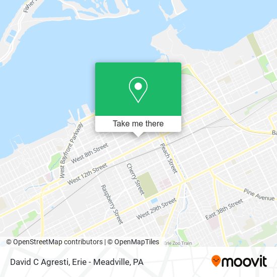 David C Agresti map
