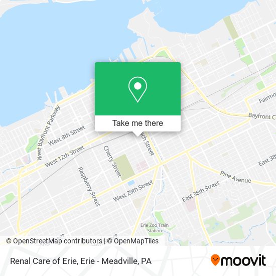 Mapa de Renal Care of Erie