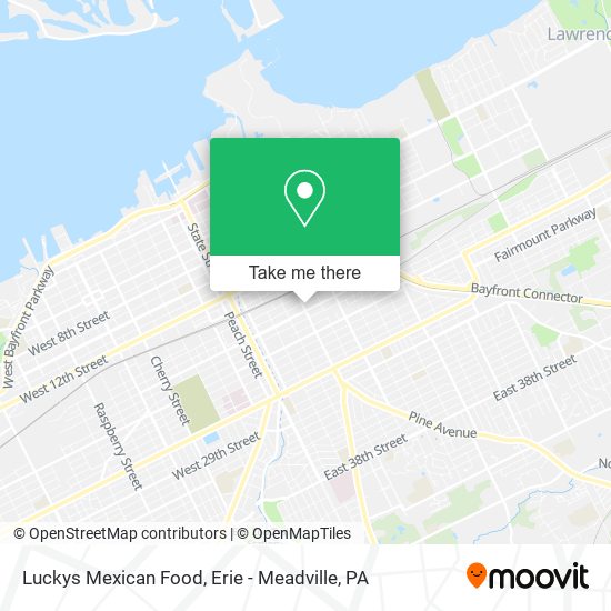 Luckys Mexican Food map