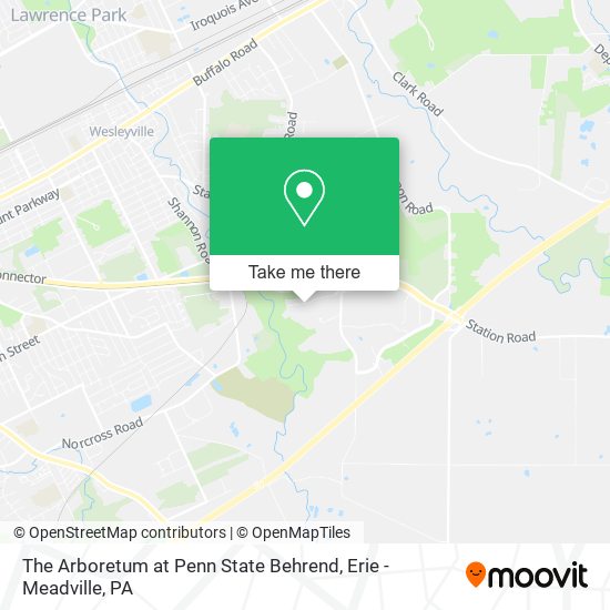 The Arboretum at Penn State Behrend map