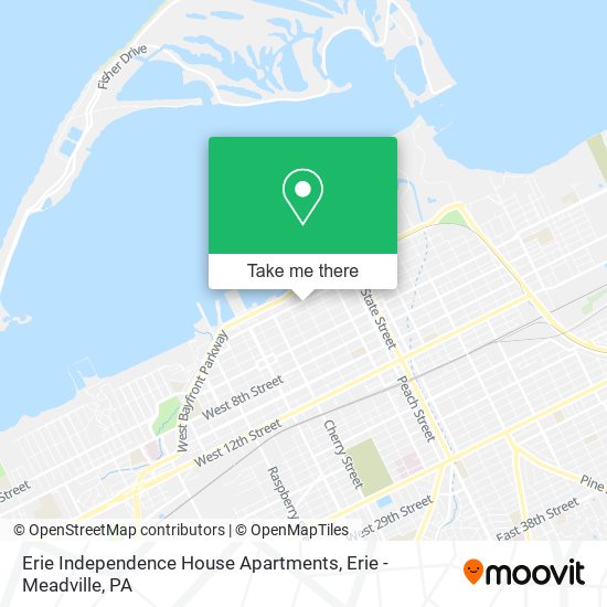 Erie Independence House Apartments map
