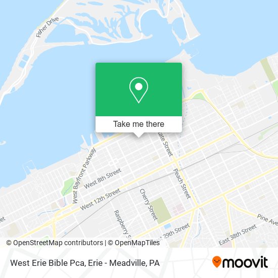 Mapa de West Erie Bible Pca