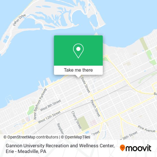 Gannon University Recreation and Wellness Center map