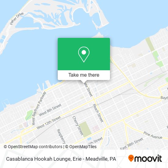 Mapa de Casablanca Hookah Lounge